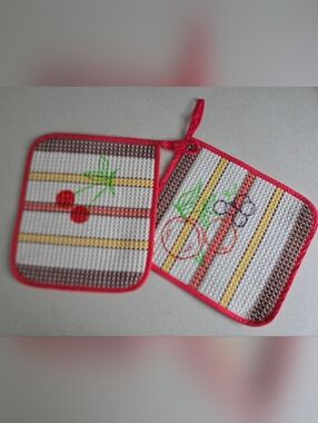 Potholder Set Vtg